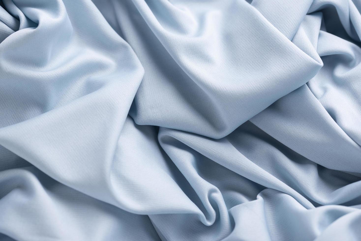 Blue fabric texture photo
