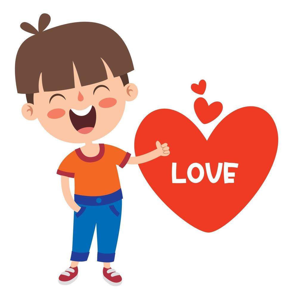 Love Concept With Cartoon Character vector