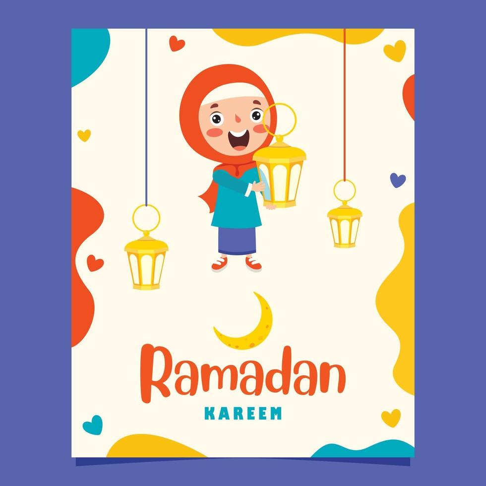 ilustración dibujada a mano para el ramadán kareem y la cultura islámica vector