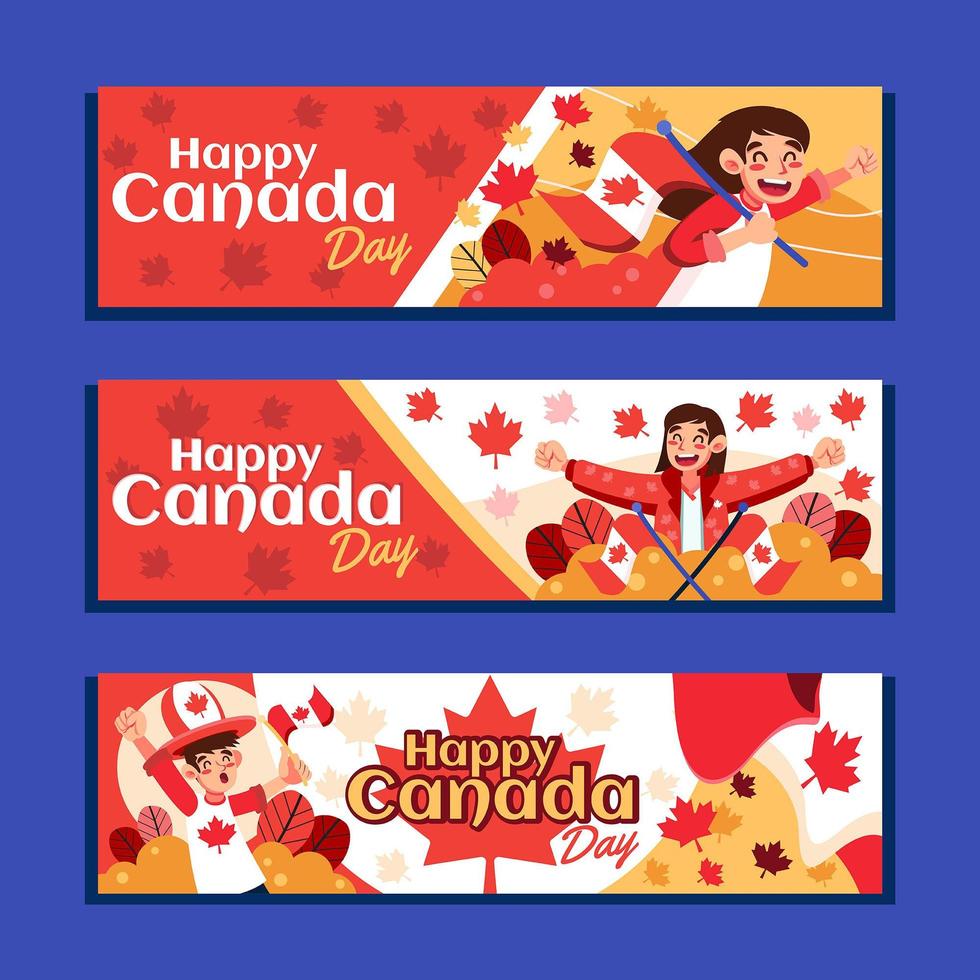 Canada Freedom Festivity Banner vector