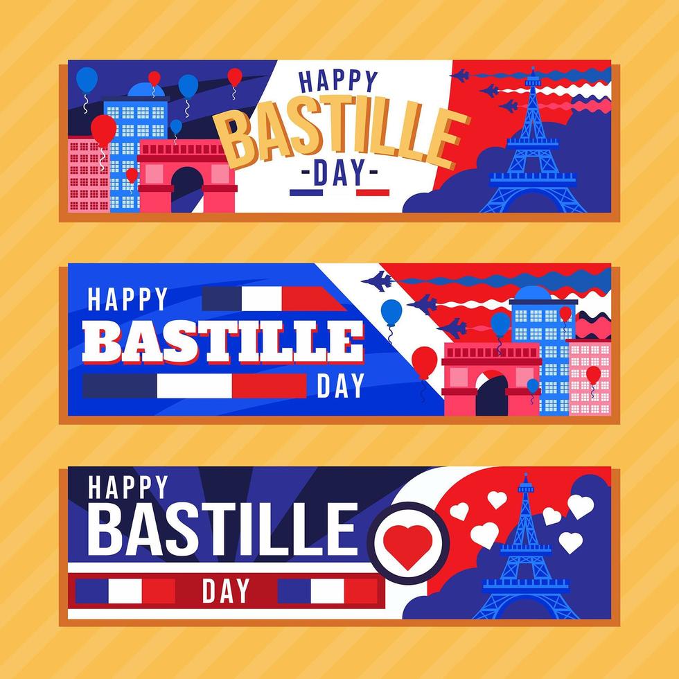 día de la bastilla en francia vector