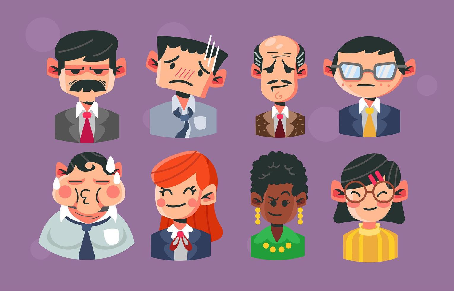 Icon of People at Office vector