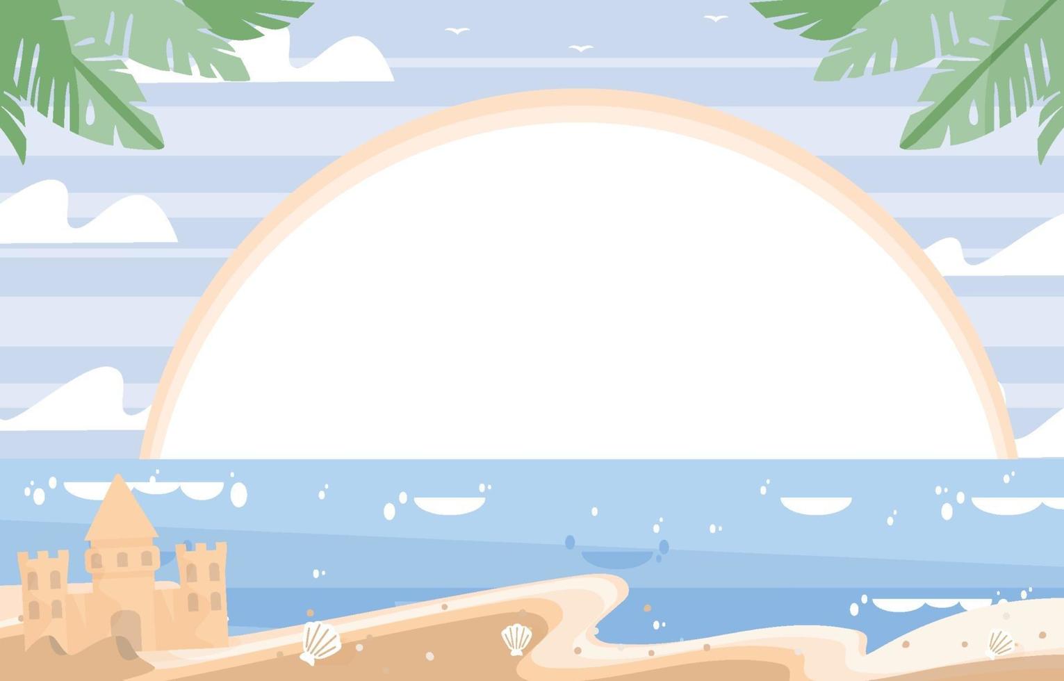 Play On The Beach Background vector