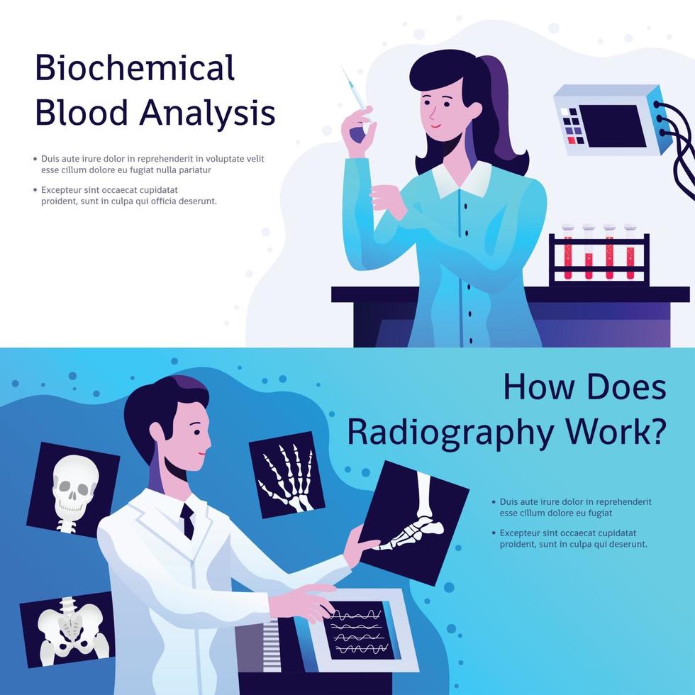Medical Care Banners Vector Illustration