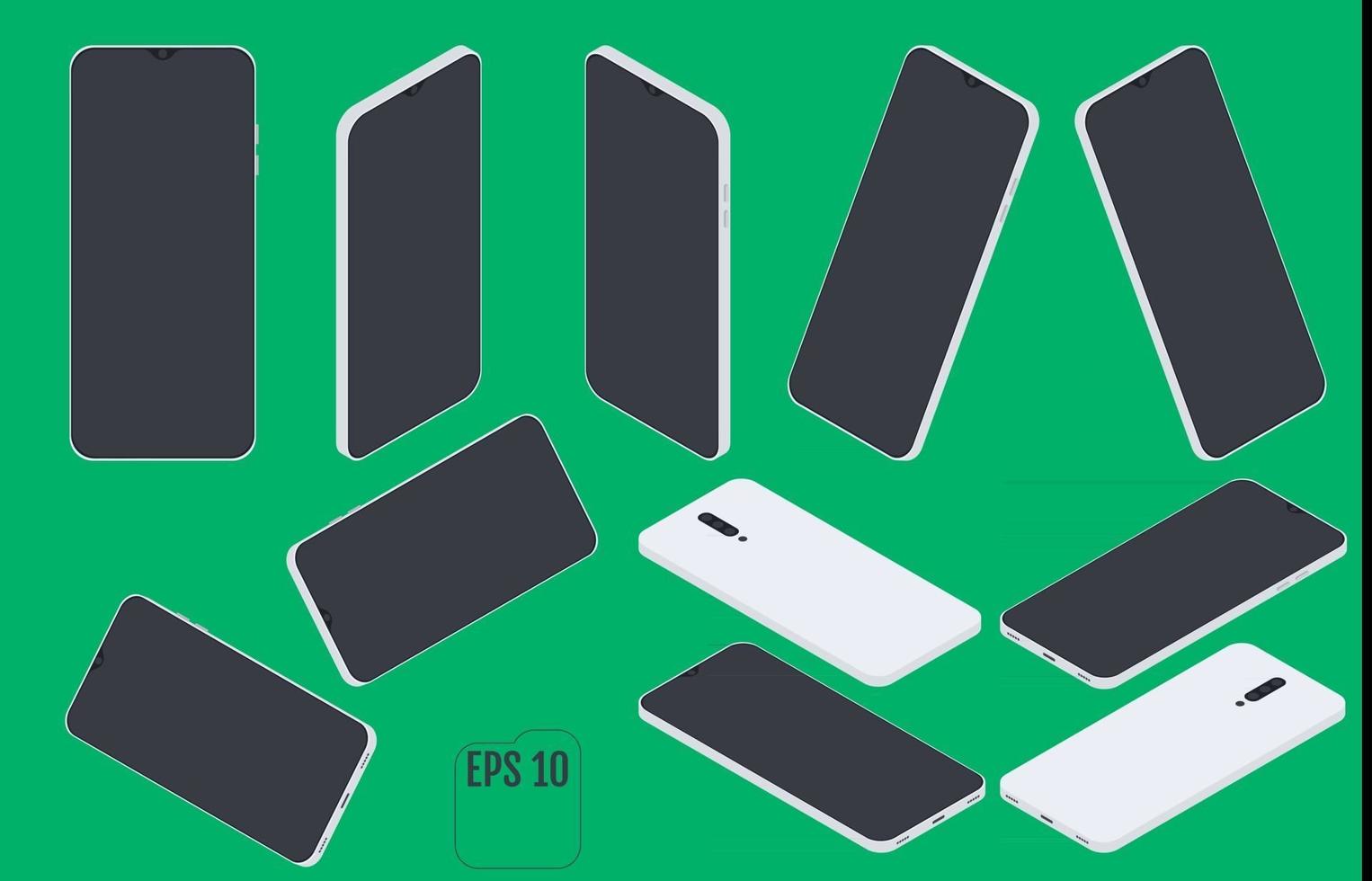 Modern Isometric smart phone vector