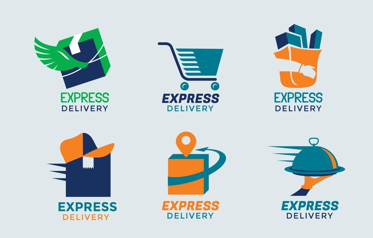 Set of Delivery Service Logo vector