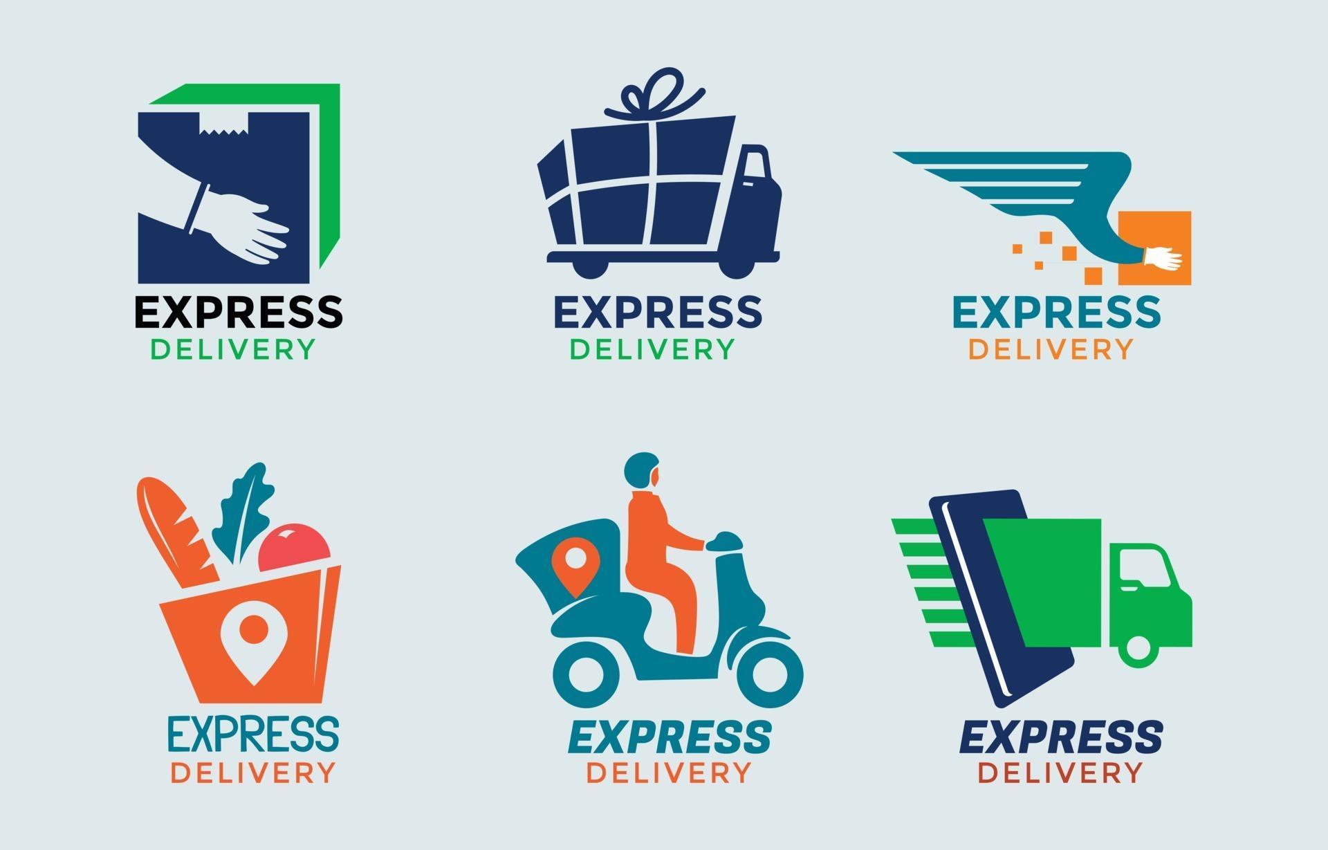 Set of Delivery Service Logo 2383907 Vector Art at Vecteezy