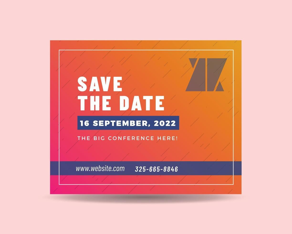Save The Date Template Business Save The Date Template Business