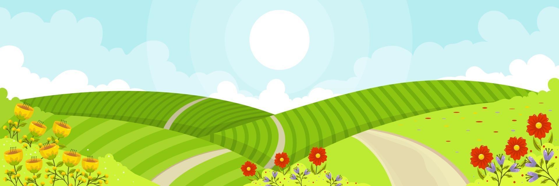 Beautiful Landscape Background vector