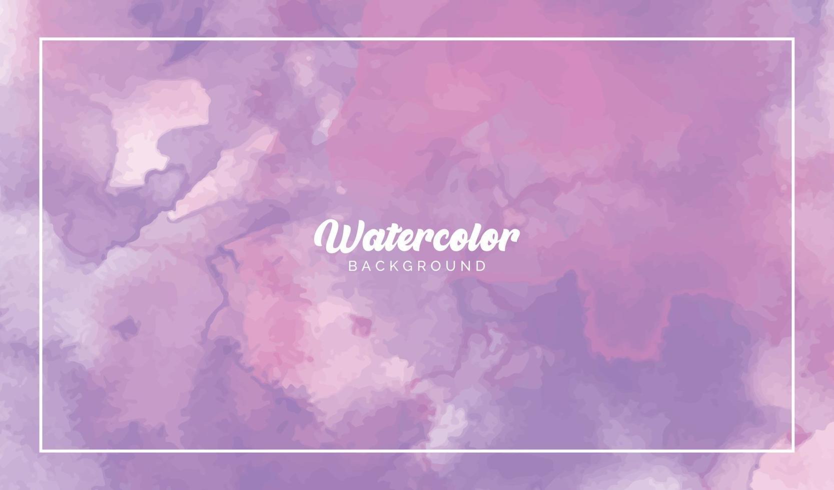 Purple and pink watercolor abstract background vector