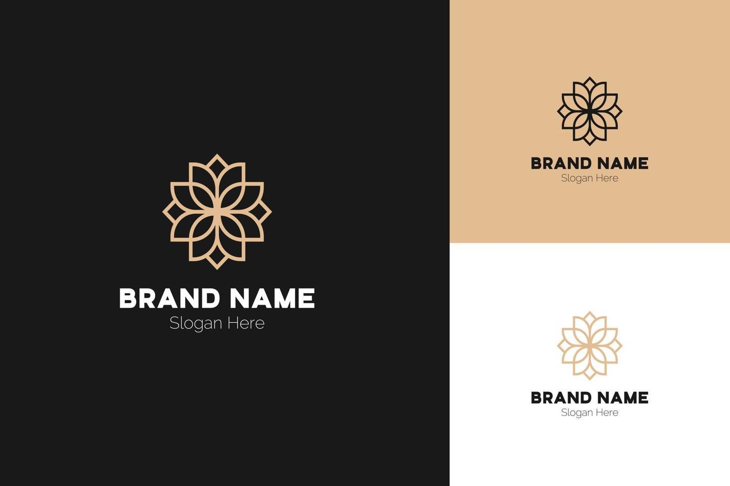 diseño de logotipo de loto, vector de logotipo de flor de loto
