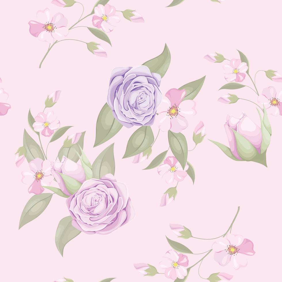 Seamless Pattern Design Flower Concept vector