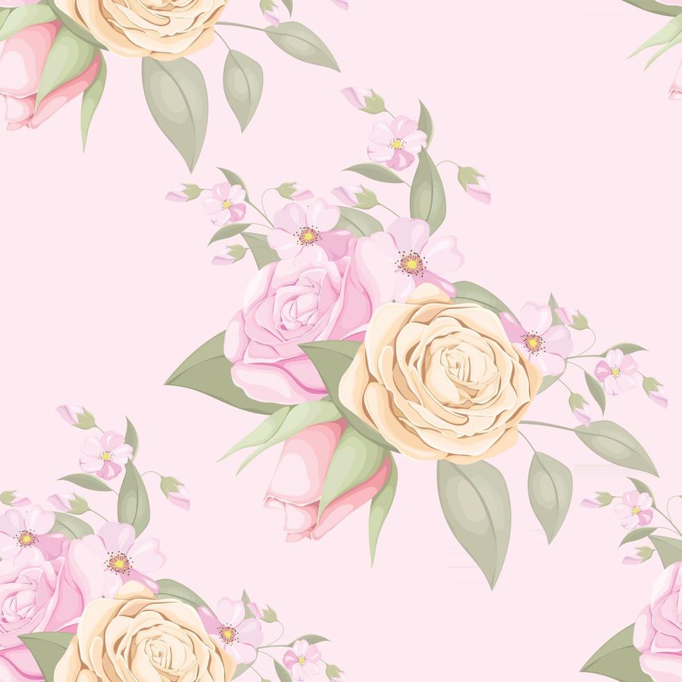 Seamless Pattern Design Flower Concept vector