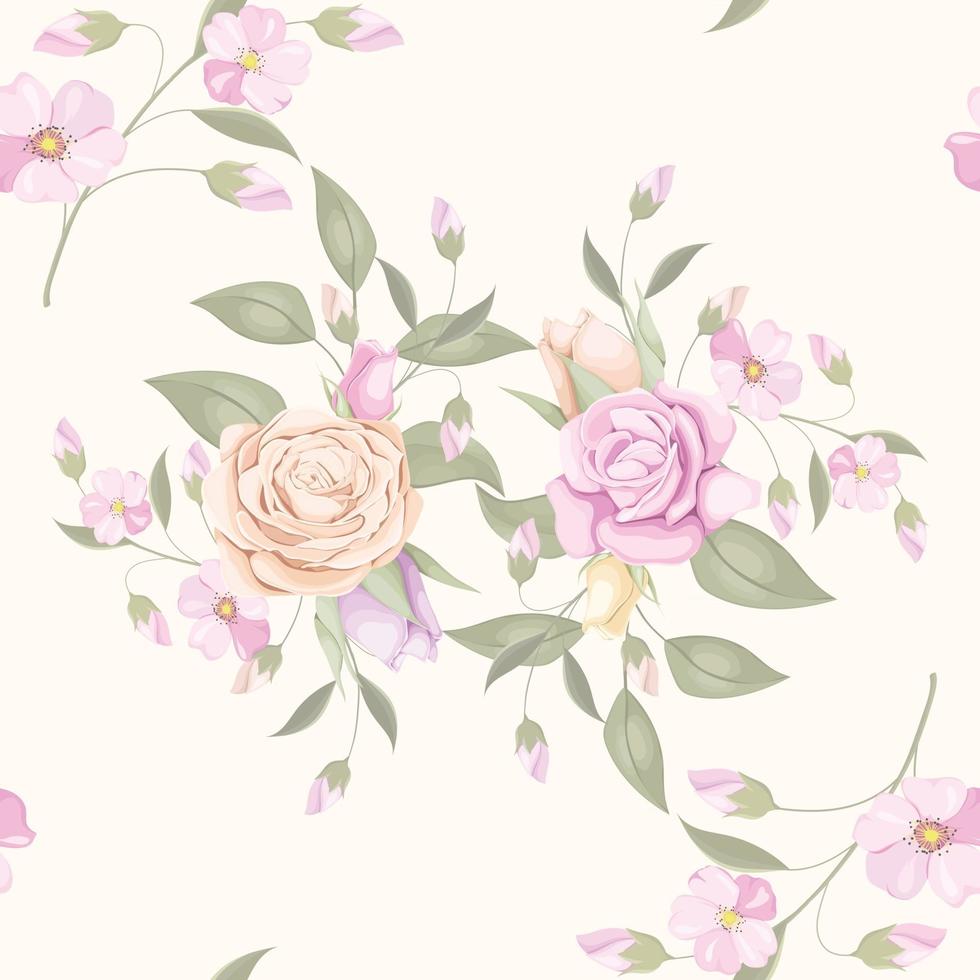 Seamless Pattern Design Flower Concept vector