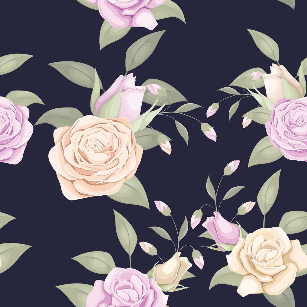 Seamless Pattern Design Flower Concept vector