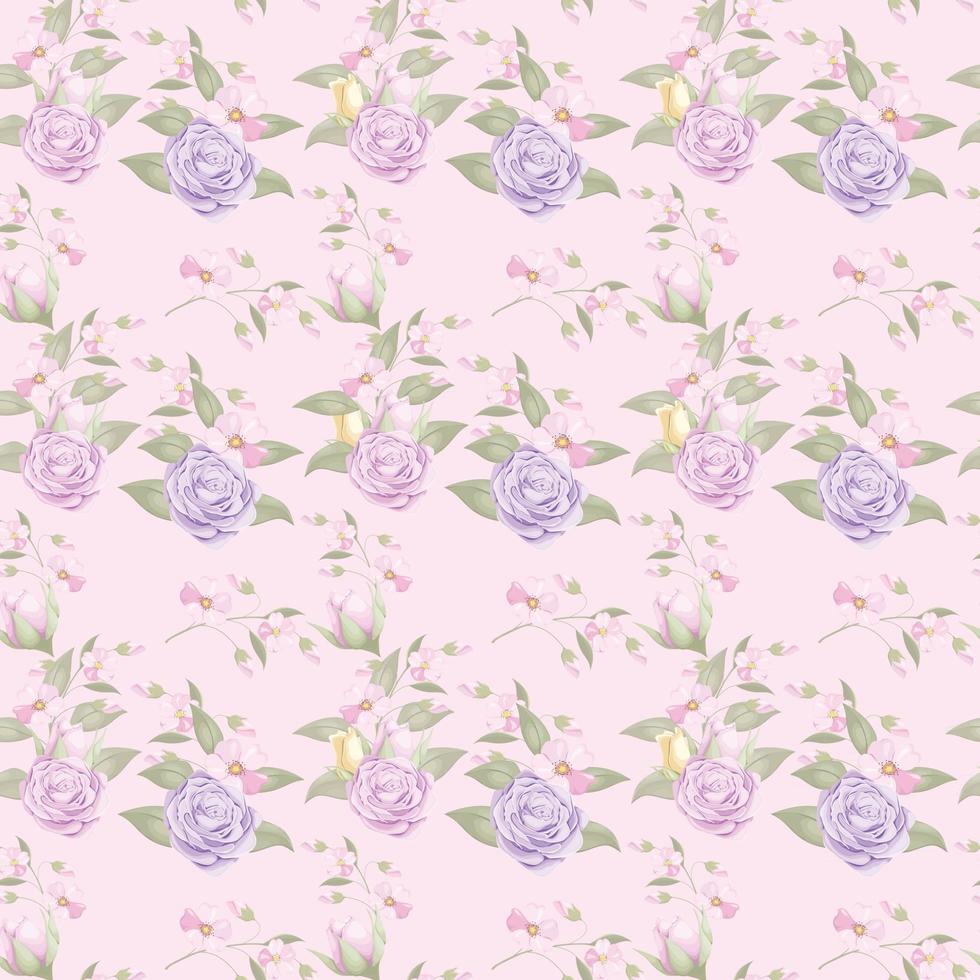 Seamless Pattern Design Flower Concept vector
