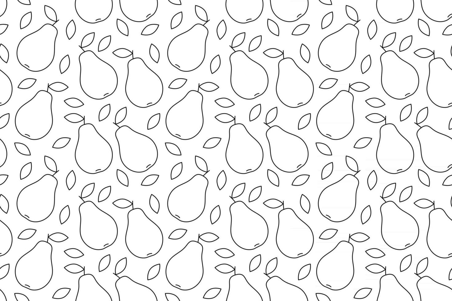 Pears seamless pattern vector