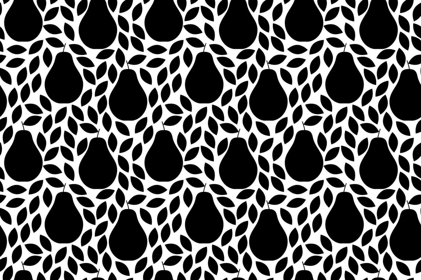 Pears seamless pattern vector