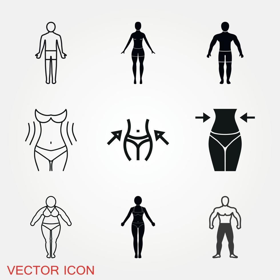 vector icono de cuerpo