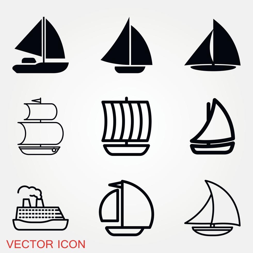 vector icono de barco