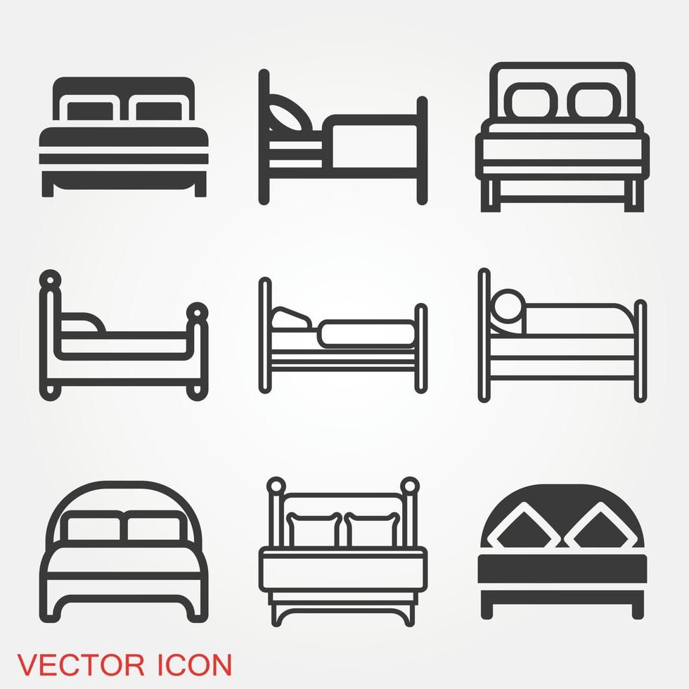Bed Icon Vector