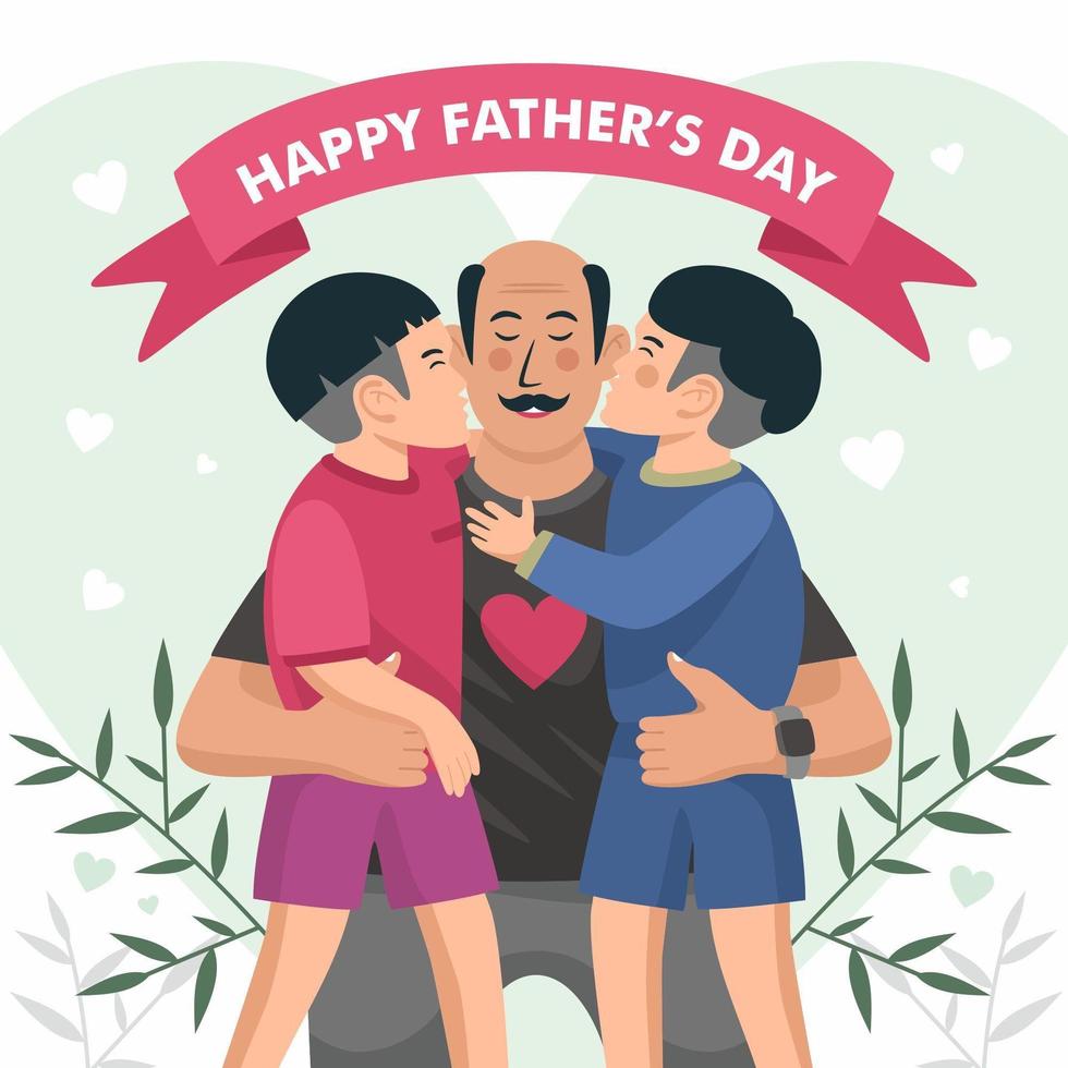 Happy Father's Day Concept vector