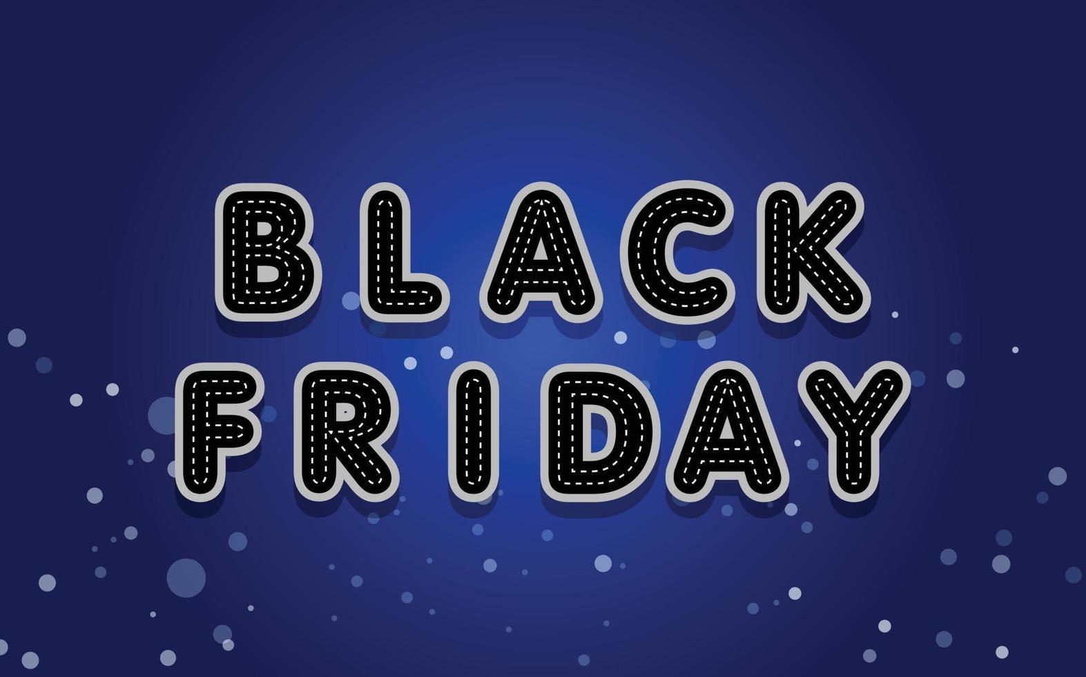 Text Effect Black Friday vector