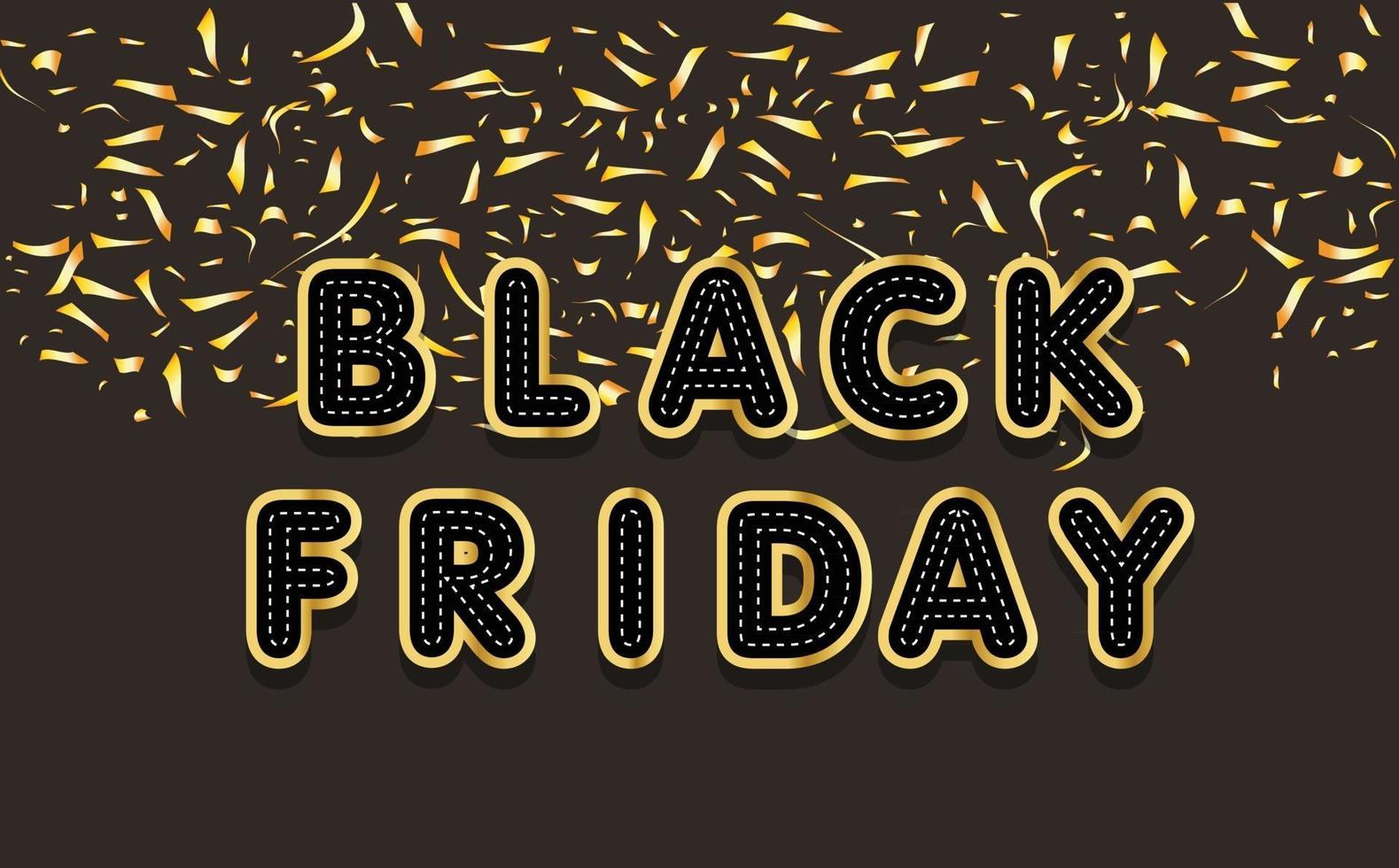 Text Effect Black Friday vector