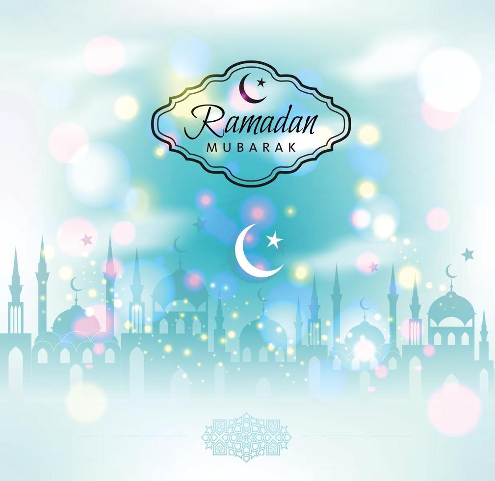 Ramadan Mubarak vector illustration