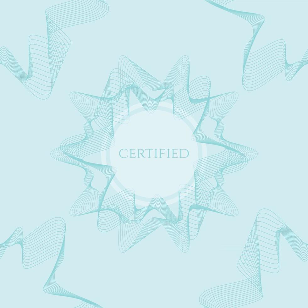 Secure watermark Guilloche background vector