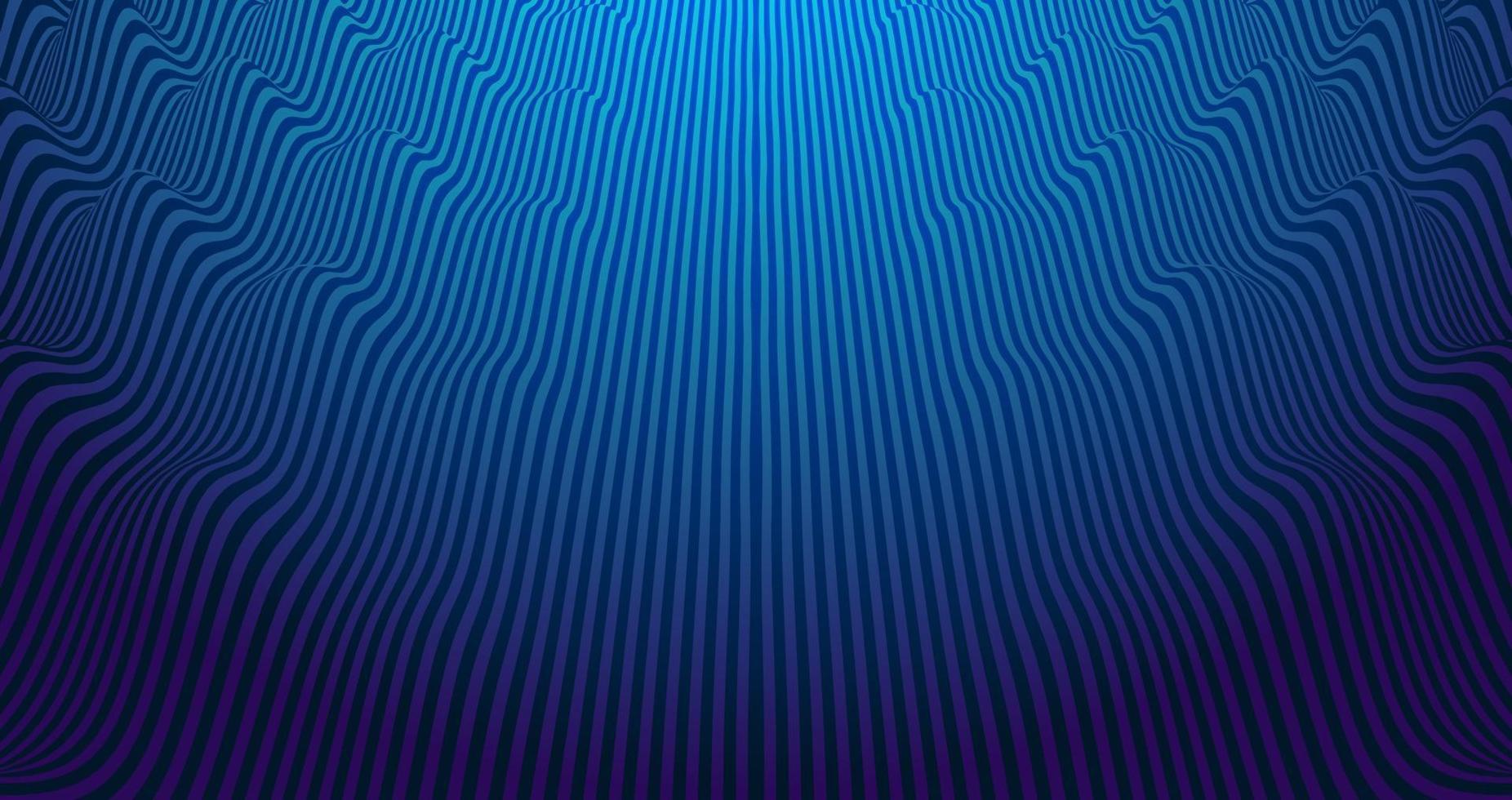 Vibrant abstract vector background with blue and violet waving parallel lines
