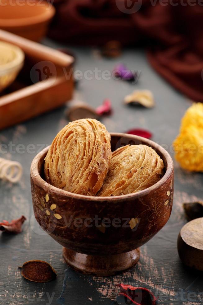 Fain puffs in a bowl photo