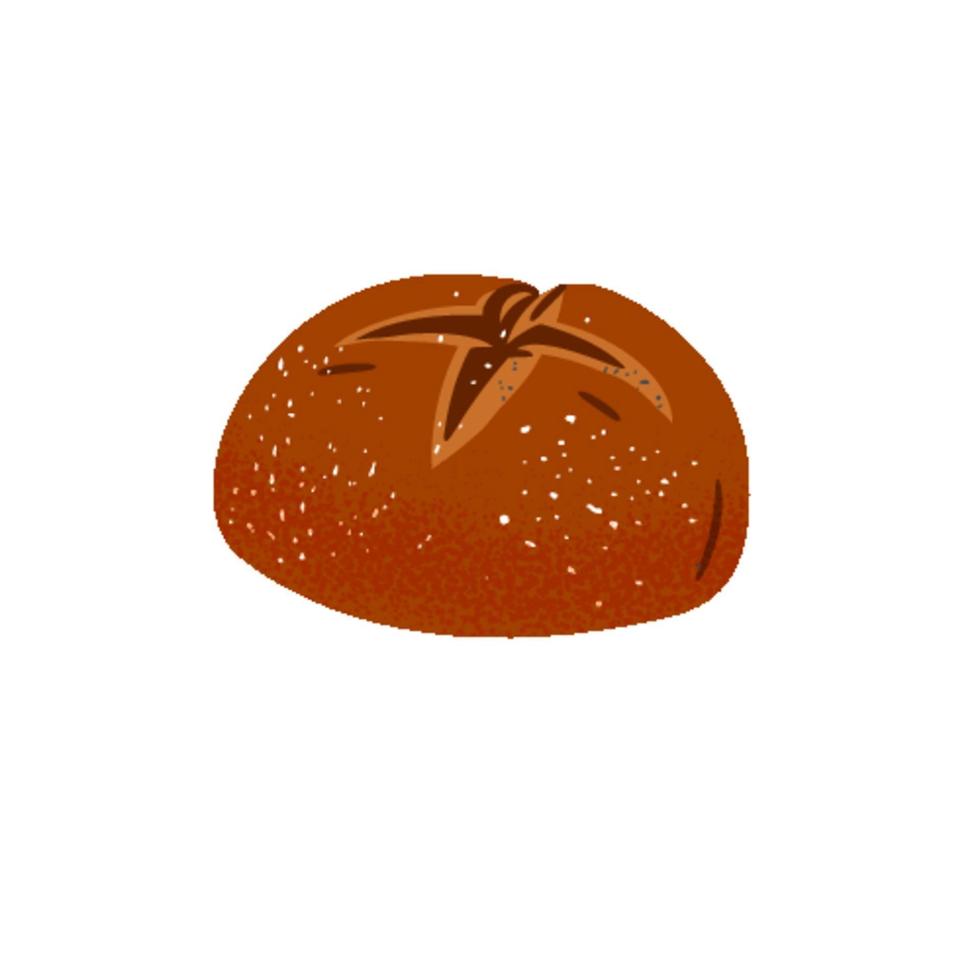 Bread loaf illustration vector design