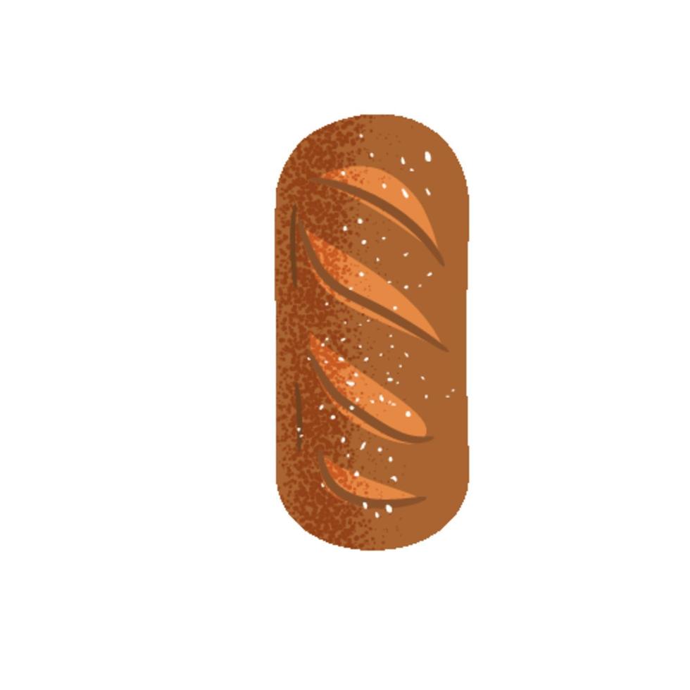 Vector design of fresh bread loaf