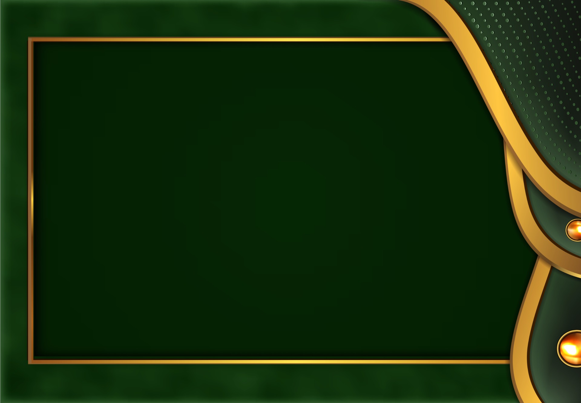 Exquisite Luxury elegant green and gold background for your design needs