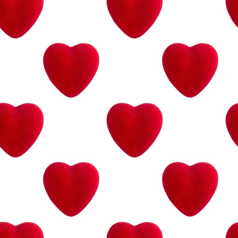 Red heart seamless pattern, Valentine's Day concept photo