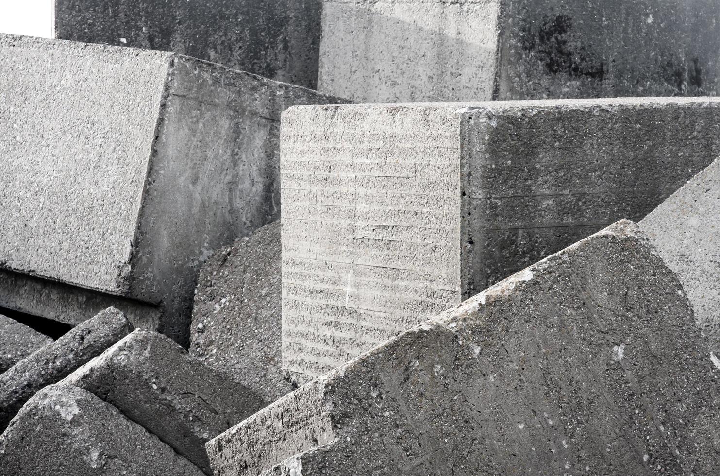 Old concrete block wall background texture photo