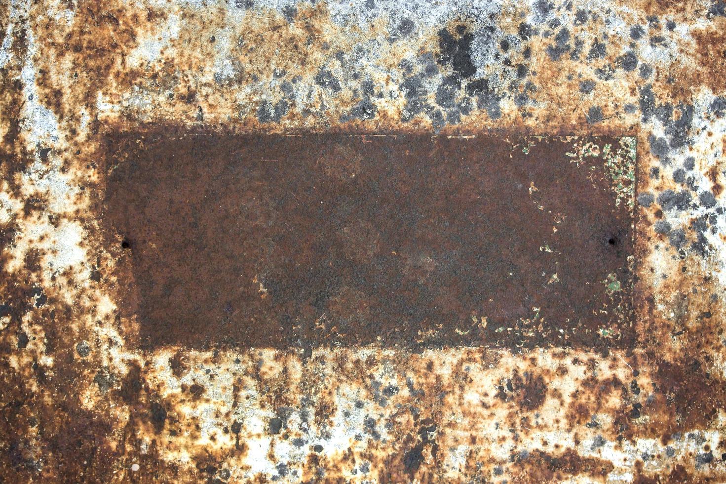 Old rusty metal frame photo