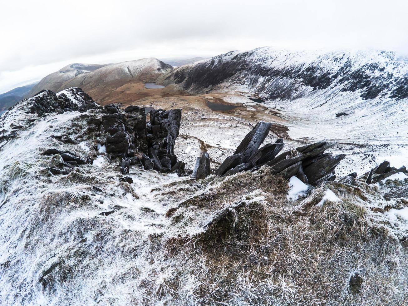 montañas en snowdonia foto