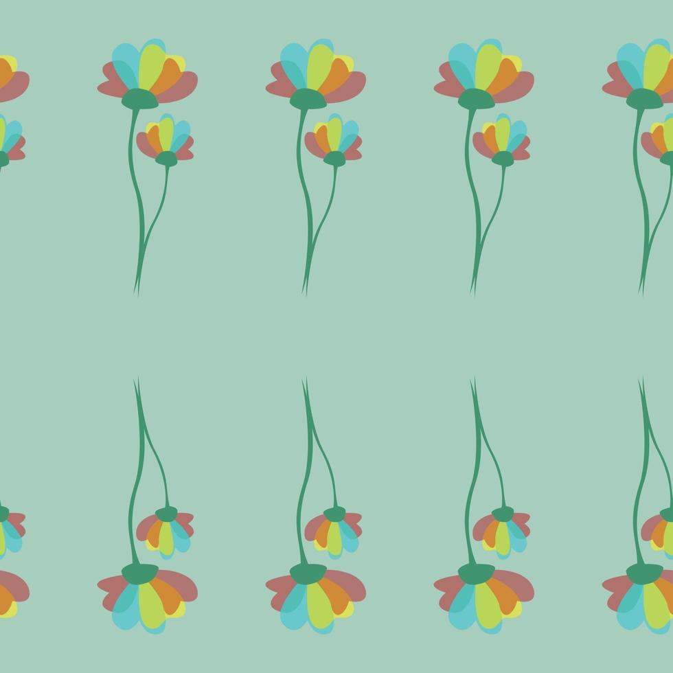 Simple cute pattern in small flowers vector