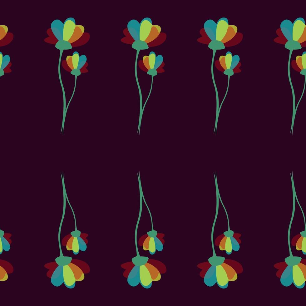 Simple cute pattern in small flowers vector