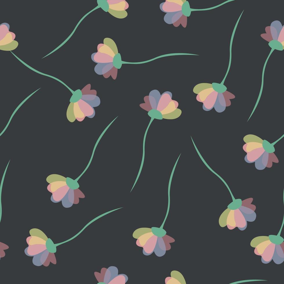 Simple cute pattern in small flowers vector