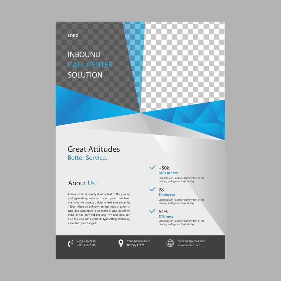 corporate business flyer template design layout vector