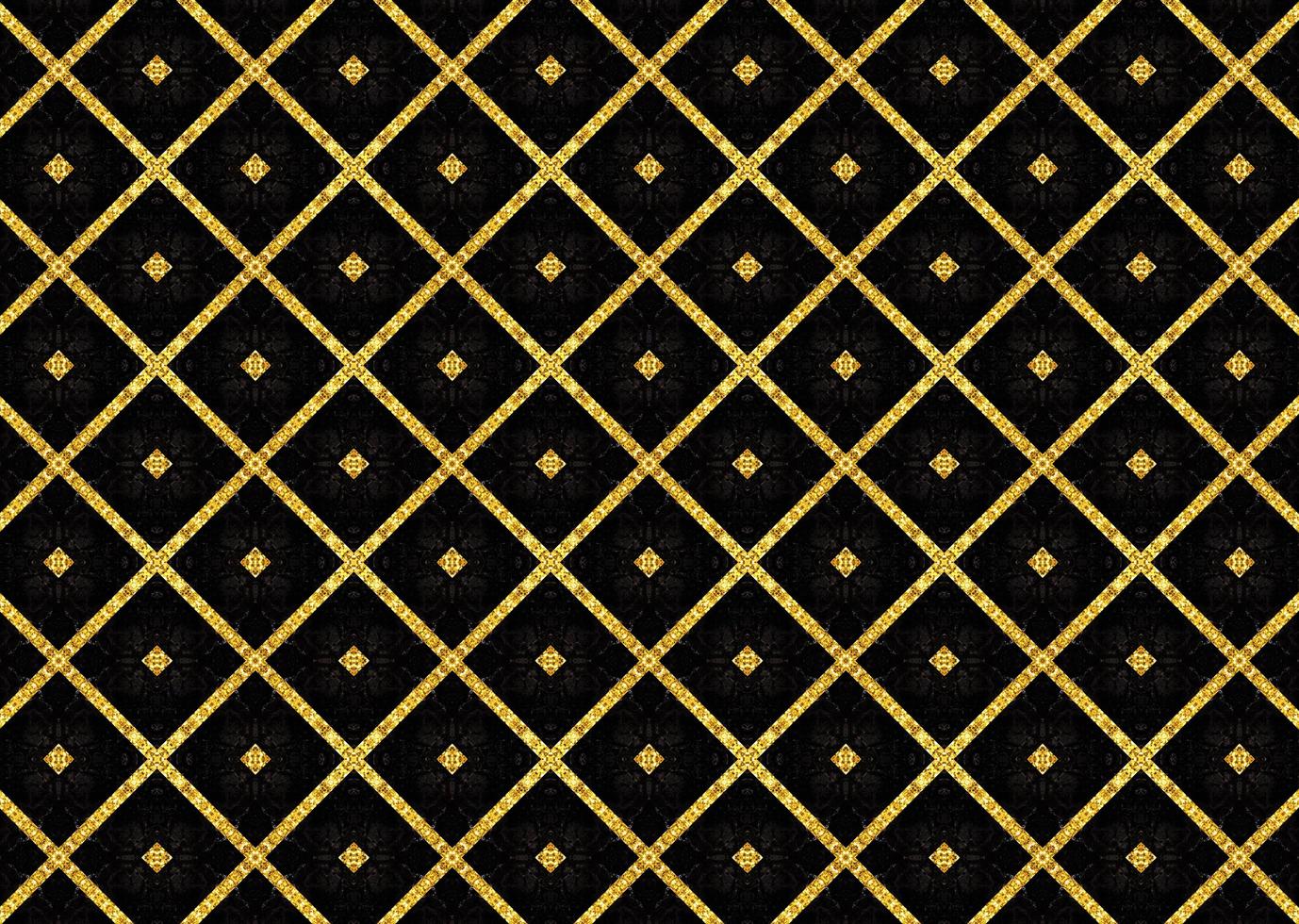 Abstract seamless pattern of black and gold color photo