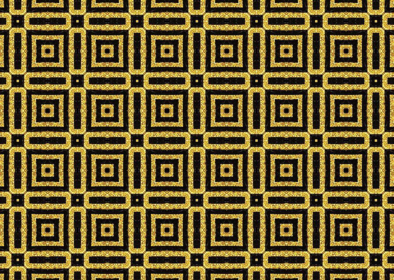 Abstract seamless pattern of black and gold color photo