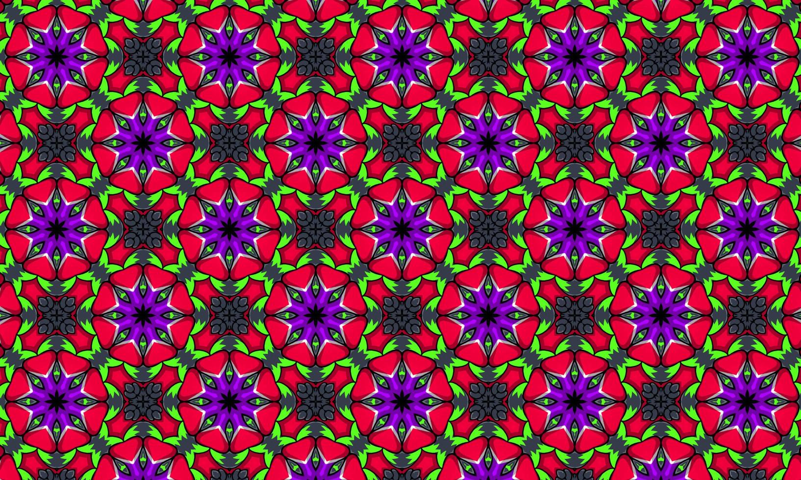 Geometric kaleidoscope multi-colored seamless pattern photo