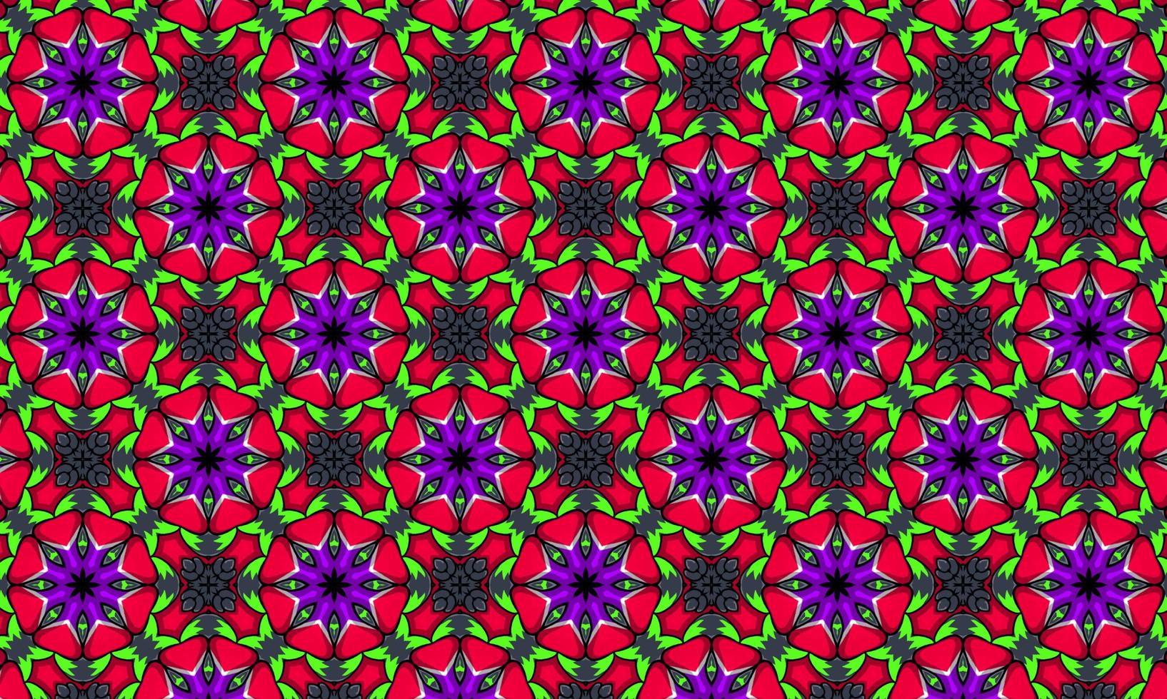 Geometric kaleidoscope multi-colored seamless pattern photo