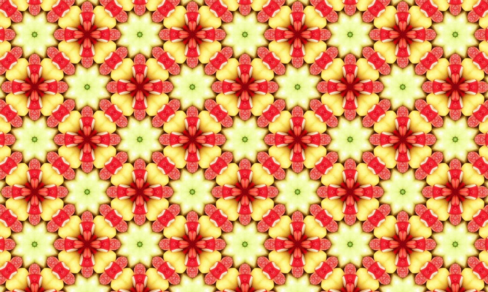 Geometric kaleidoscope multi-colored seamless pattern photo