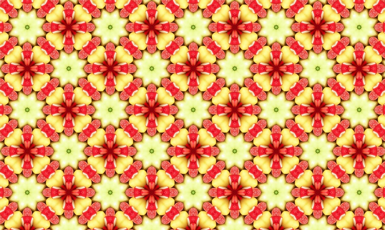 Geometric kaleidoscope multi-colored seamless pattern photo