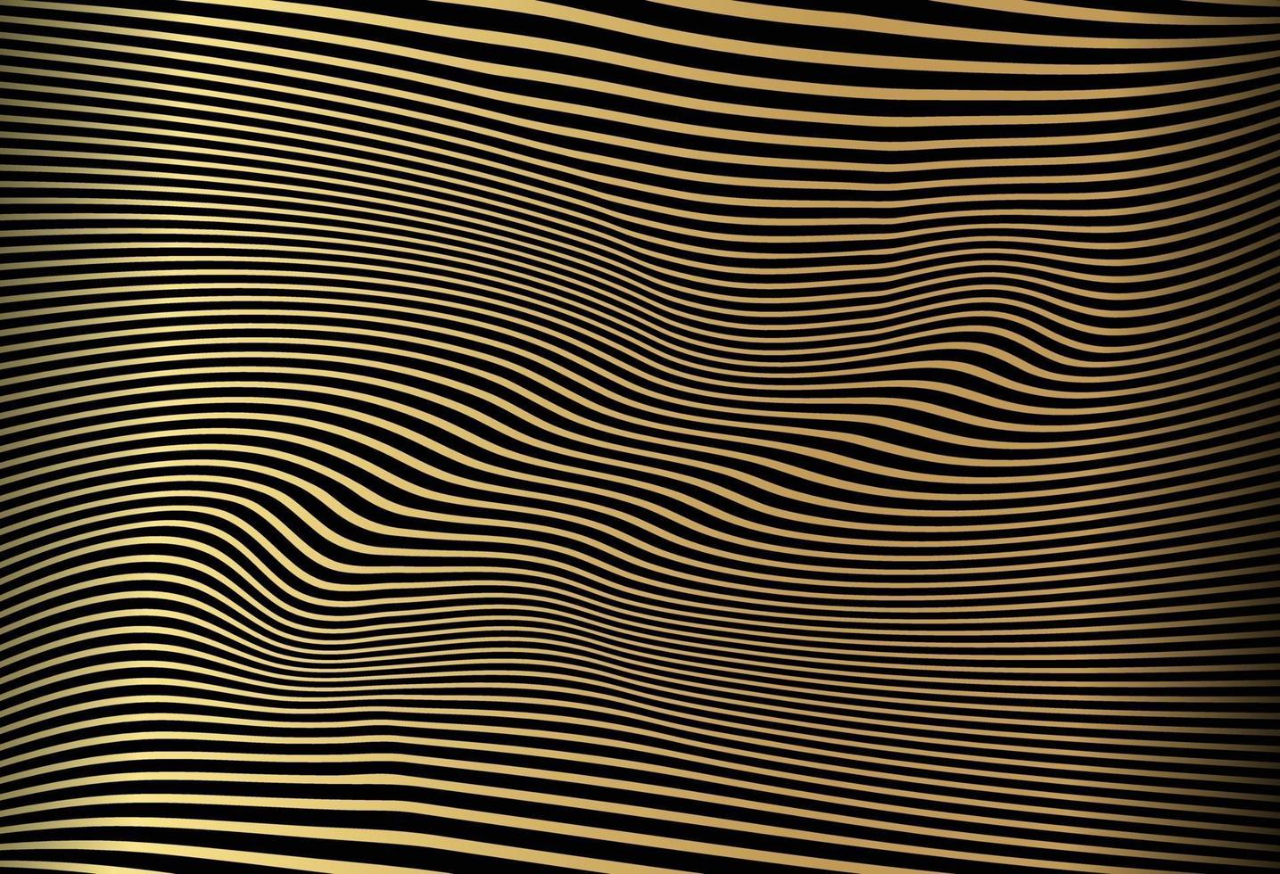 Abstract gold luxurious wave line background vector